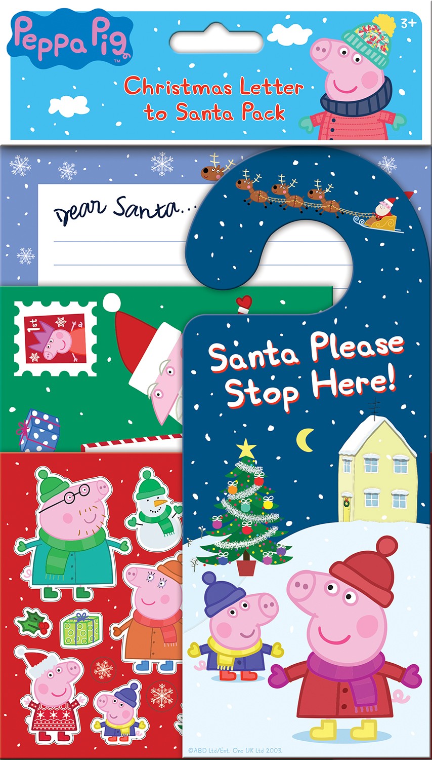 Peppa Pig Christmas Letter to Santa Pack - Anilas UK