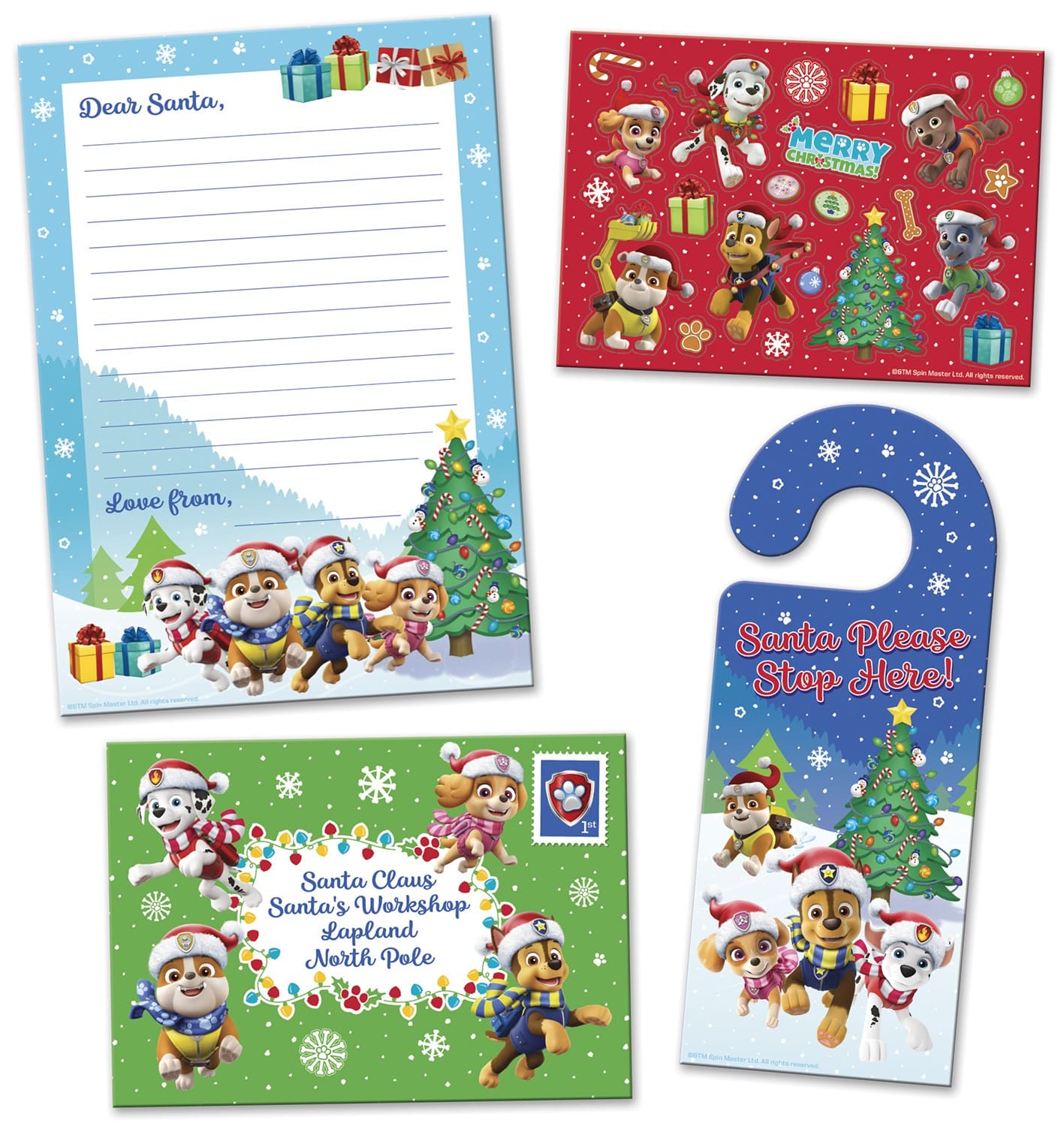 Paw Patrol Christmas Letter to Santa Pack - Anilas UK