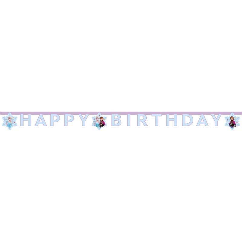Frozen Idyllic Wonder Happy Birthday Paper Banner 2m