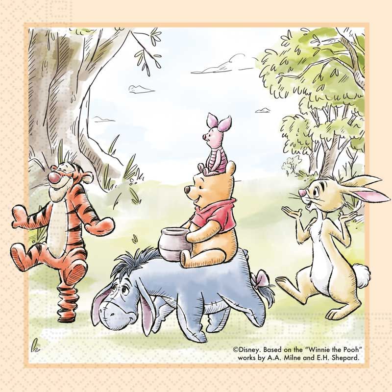 Winnie The Pooh Napkins (Pack of 20)
