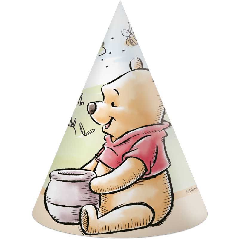 Winnie The Pooh Party Hats (Pack of 6)