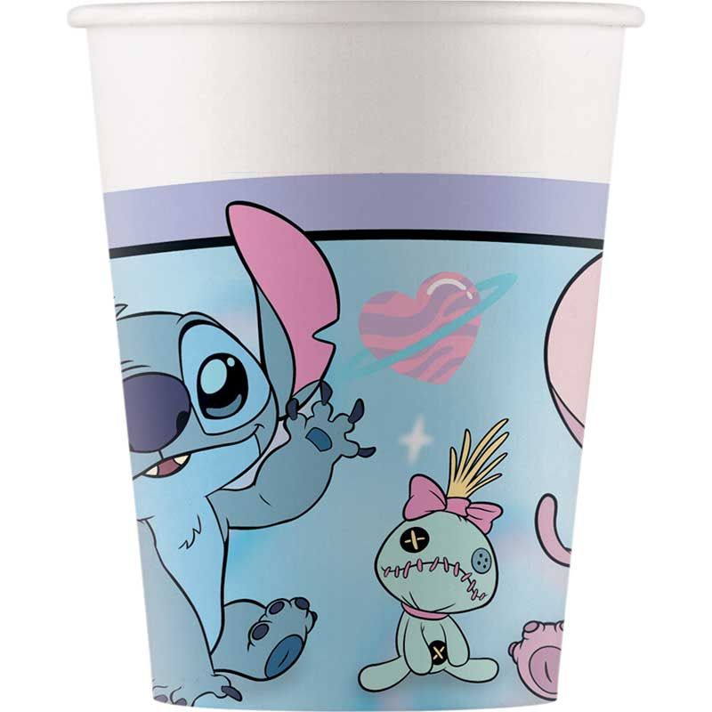 Stitch and Angel Cute Paper Cups (Pack of 8)