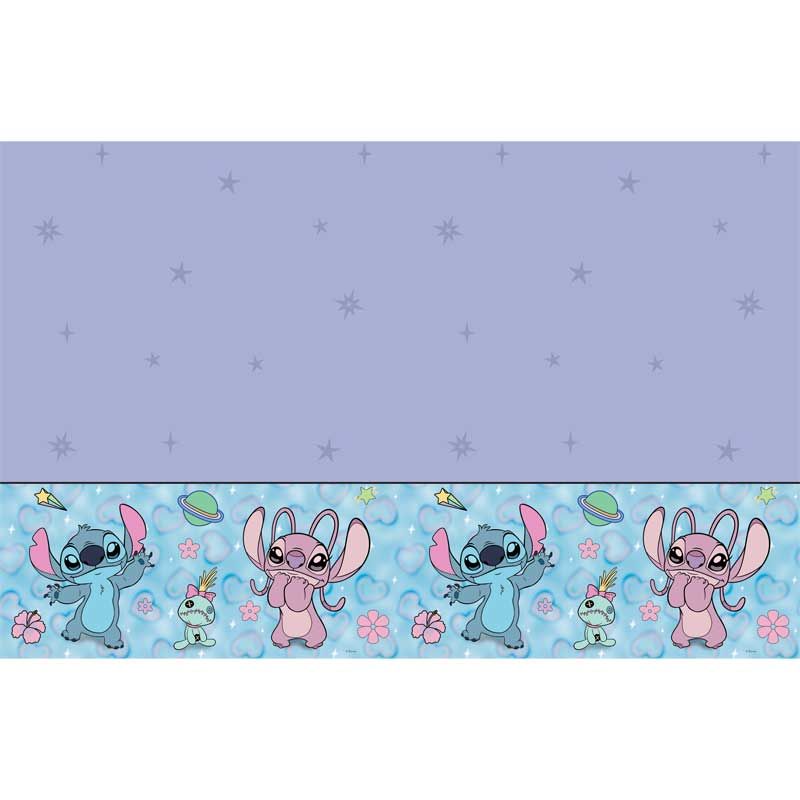 Stitch and Angel Cute Plastic Tablecover (180x120 cm)