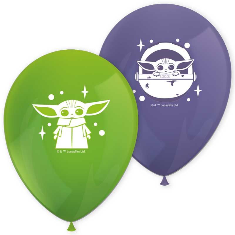 Star Wars The Mandalorian Printed Latex Balloons (Pack of 8)