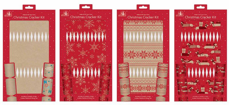 Kraft Make Your Own Christmas Cracker Kit - Anilas UK