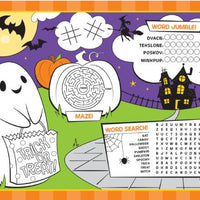 Halloween Activity Placemats Pack of 8 - Anilas UK