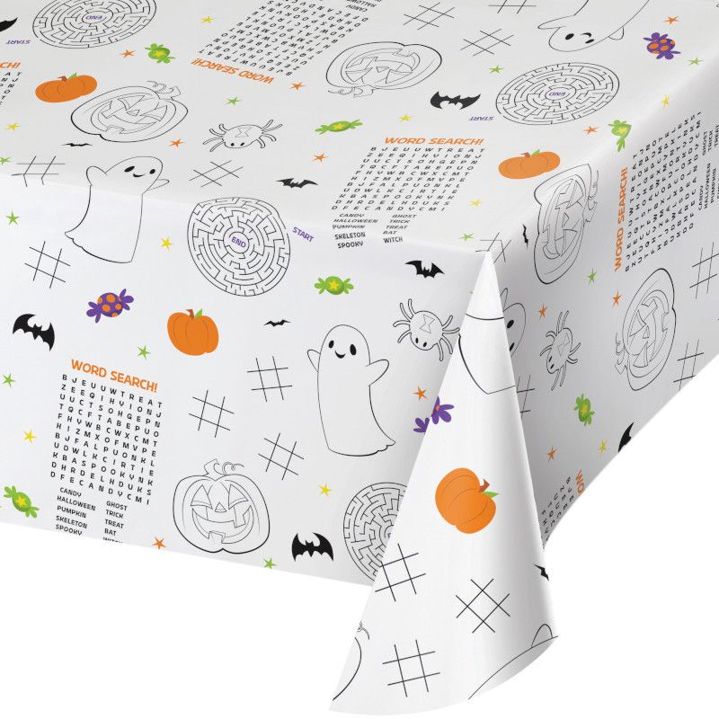Halloween Activity Paper Table Cover - Anilas UK