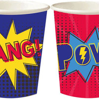Superhero Mixed Cups  (Pack of 8) - Anilas UK