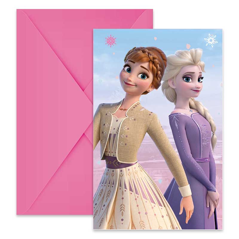 Frozen II Wind Spirit Invitations (Pack of 6) - Anilas UK