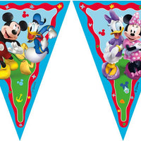 Mickey Mouse Rock the House Birthday Party Bunting Banner - Anilas UK