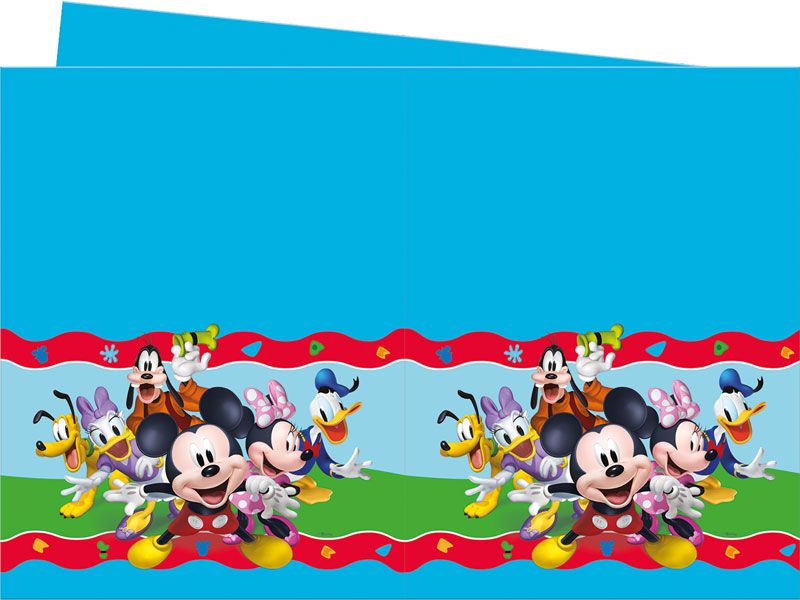 Mickey Mouse Rock The House Party Table Cover - Anilas UK