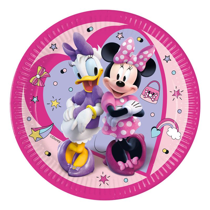 Minnie Mouse Junior Paper Plates - 23cm ( Pack of 8) - Anilas UK