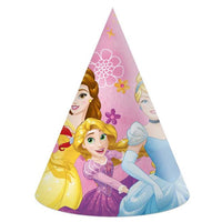 Princess Live Your Story Party Hats (Pack of 6) - Anilas UK