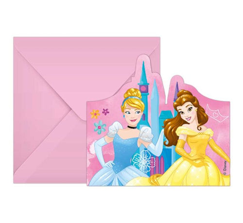 Princess Live Your Story Party Invitations (Pack of 6) - Anilas UK