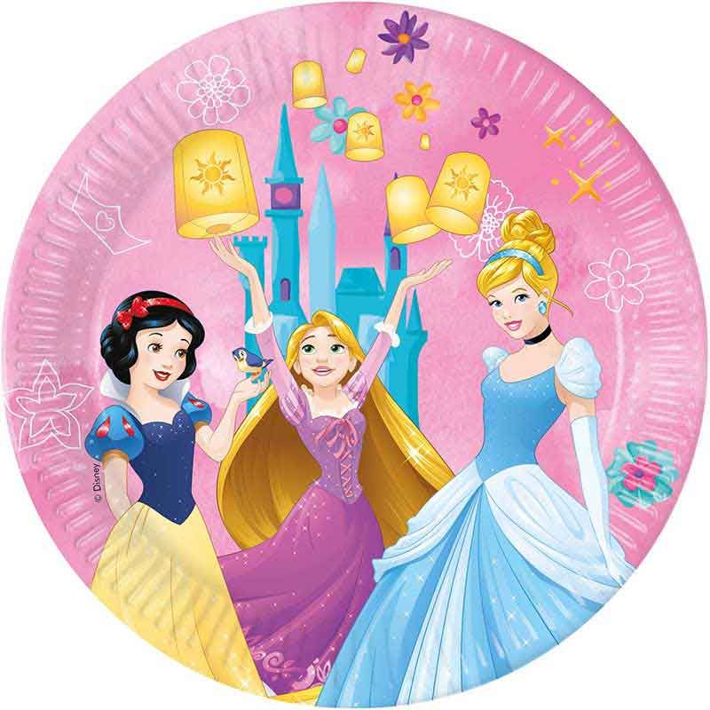 Disney Princess Live Your Story Paper Plates - 23cm ( Pack of 8) - Anilas UK