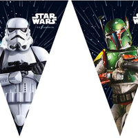 Star Wars Galaxy Bunting Birthday Party Banner (2.3m) - Anilas UK
