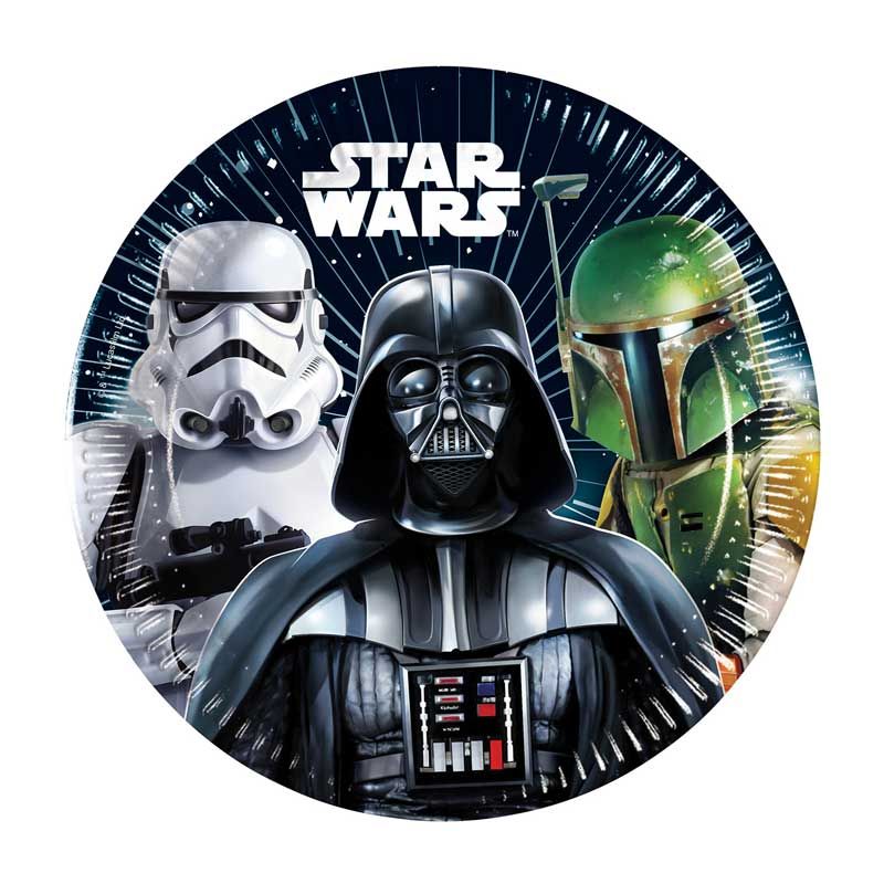 Star Wars Galaxy Paper Plates - 20cm ( Pack of 8) - Anilas UK
