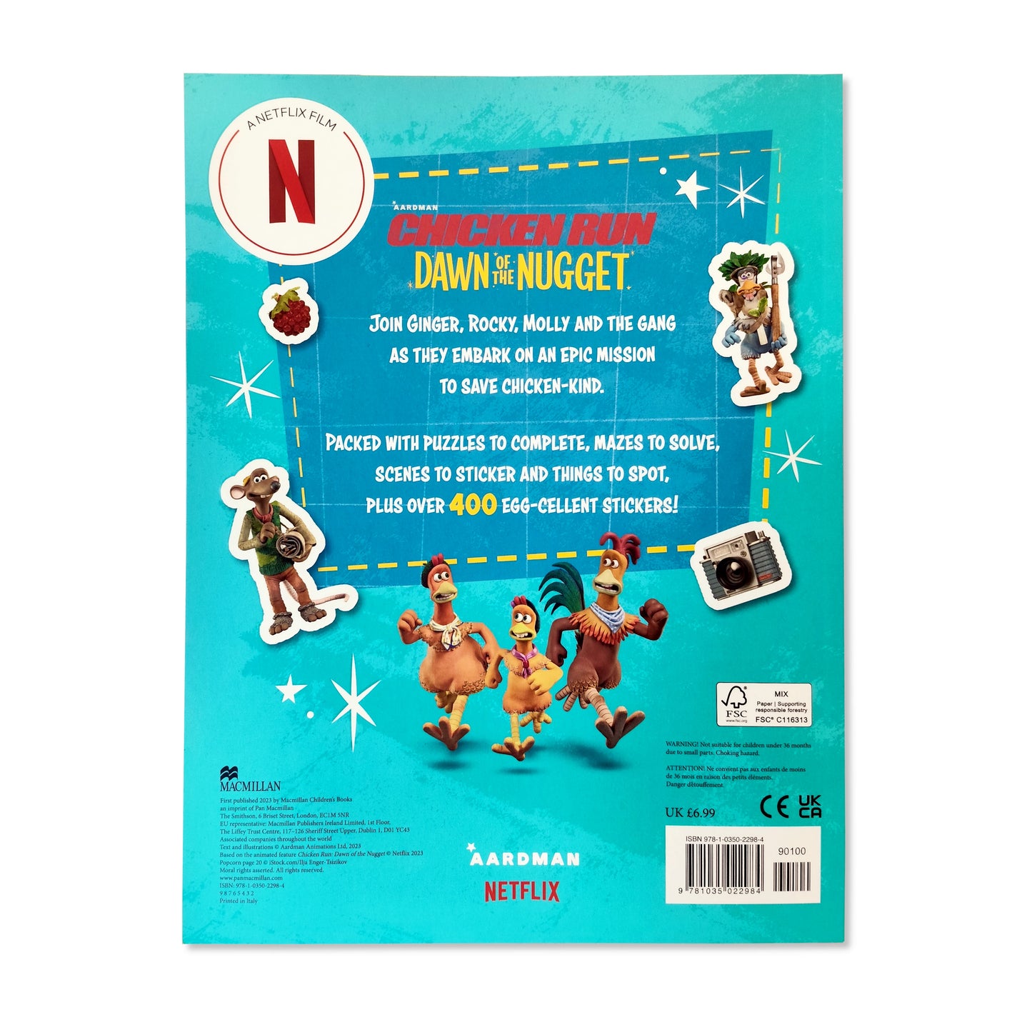 Chicken Run Dawn of the Nugget: Sticker Activity Book