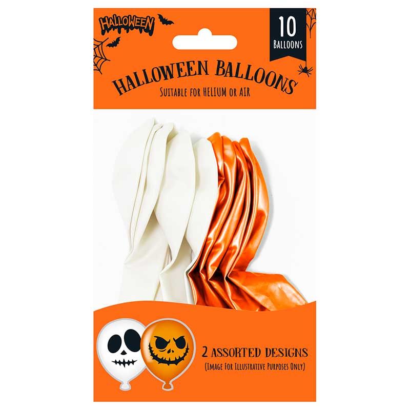 Assorted Halloween Balloons (Pack of 10) - Anilas UK