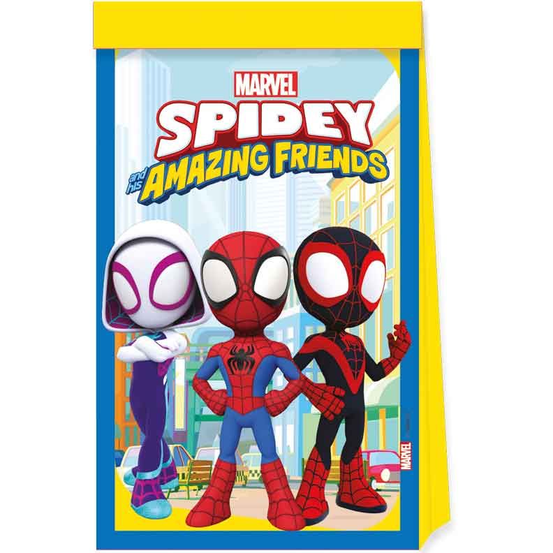 Spidey And Friends Paper Party Treat Bags - Anilas UK