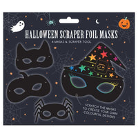 
              Halloween Scratch Art Card Masks (Pack of 4) - Anilas UK
            