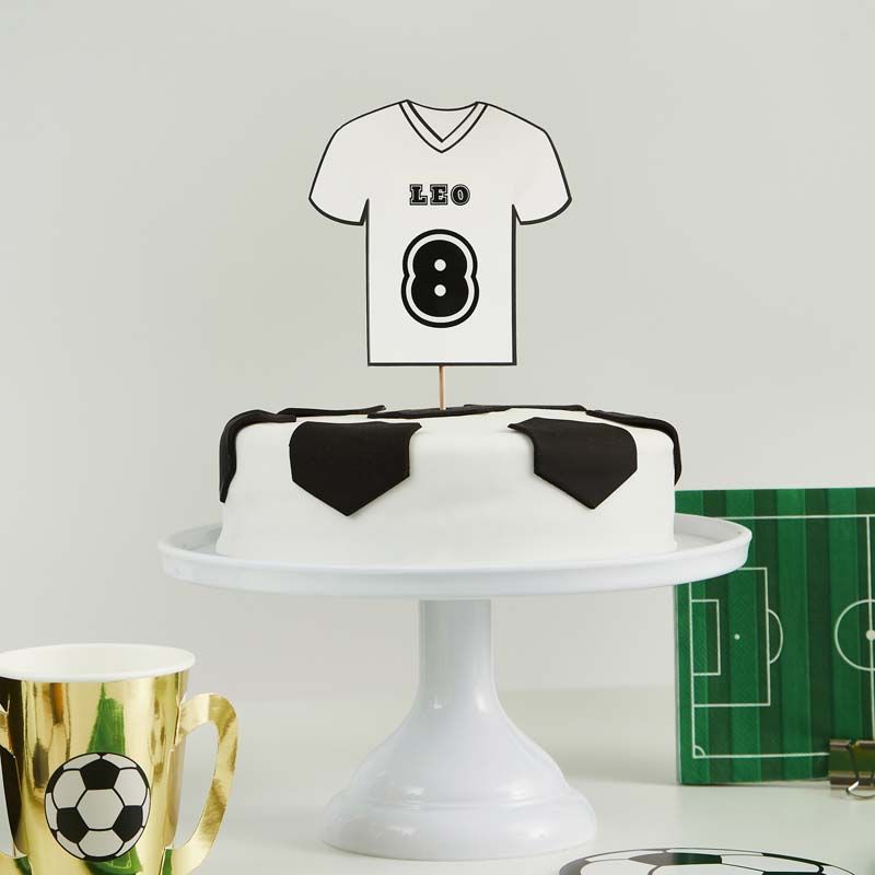 Personalisable Football Shirt Cake Topper - Anilas UK
