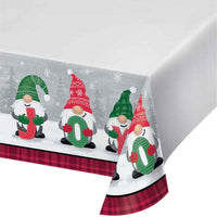 Holiday Christmas Gnomes Paper Table Cover - Anilas UK