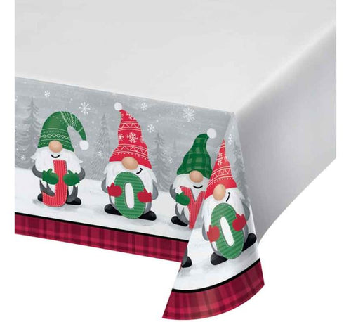 Holiday Christmas Gnomes Paper Table Cover - Anilas UK