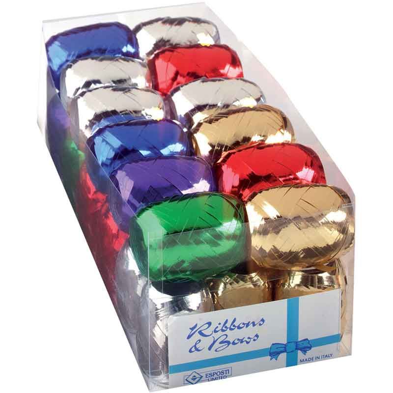 Assorted Metallic Colours Curling Ribbons (20m) - Anilas UK