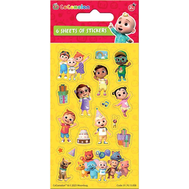 Cocomelon Party Sticker Pack - Anilas UK