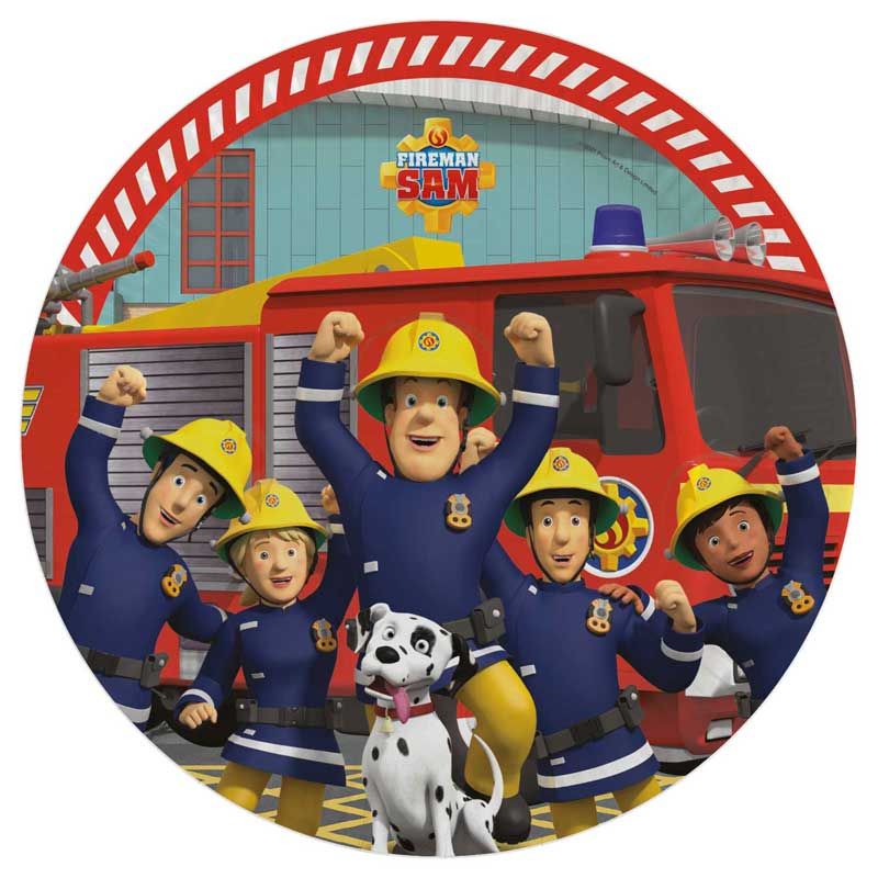 Fireman Sam Plates (Pack of 8) - Anilas UK