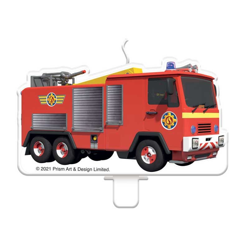 Fireman Sam Birthday Cake Candle - Anilas UK