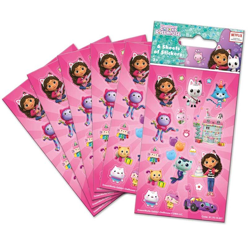 Gabby's Dollhouse Party Sticker Pack - Anilas UK