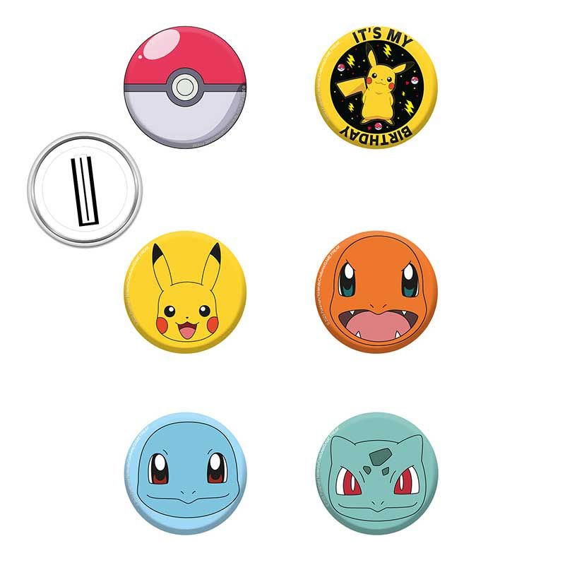 Pokemon Badges (Pack of 8) - Anilas UK