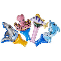 
              Self Inflatable Sea Animals Foil Handheld Balloon
            