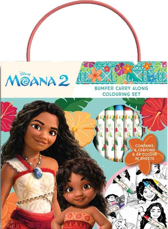 Moana Bumper Carry Along Colouring Set - Anilas UK