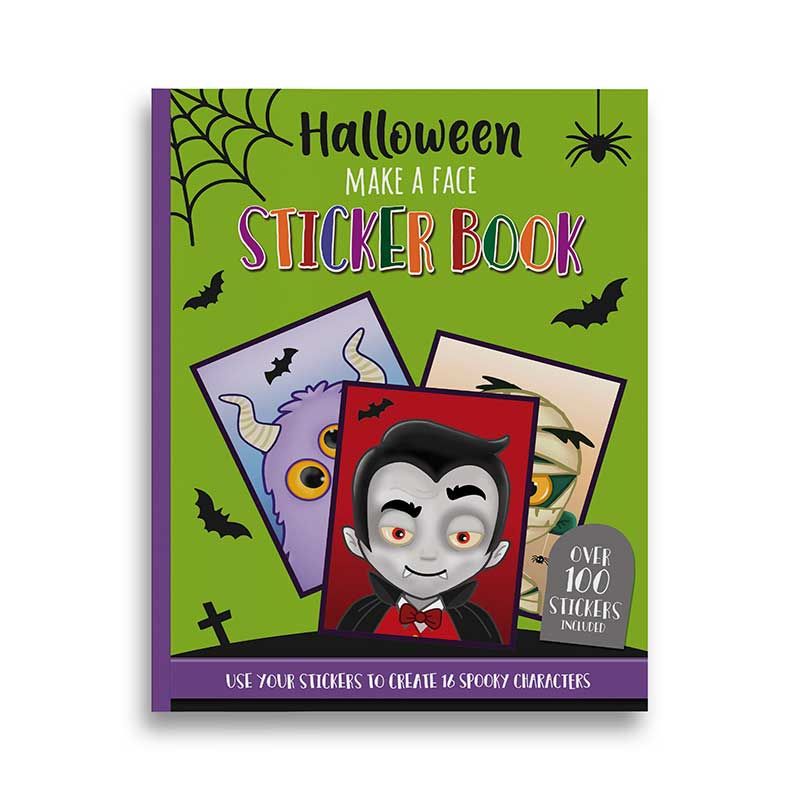 Halloween Make a Face Sticker Book