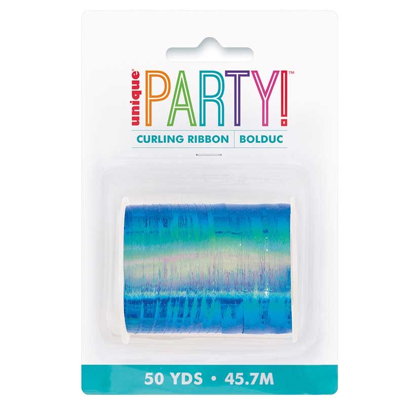 Blue Iridescent Curling Ribbon (50yds) - Anilas UK