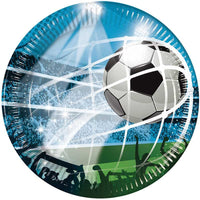 Football Fans Paper Plates - 20cm ( Pack of 8) - Anilas UK
