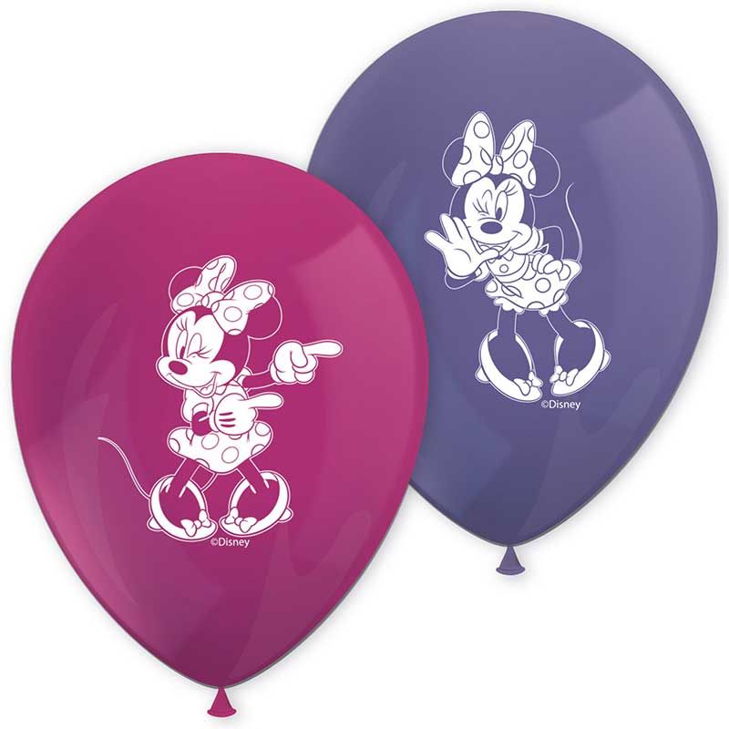 Minnie Balloons (Pack of 8) - Anilas UK