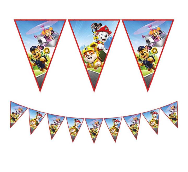 Paw Patrol Rescue Heroes Birthday Party Bunting Banner - Anilas UK