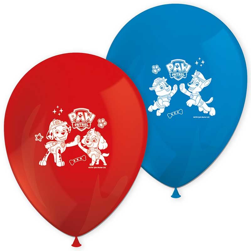 Paw Patrol Rescue Heroes Printed Latex Balloons (Pack of 8)