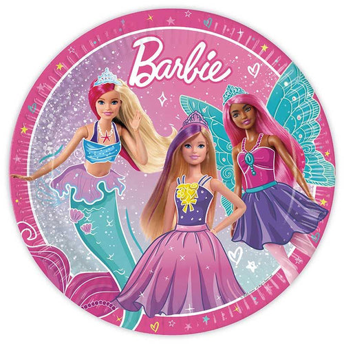 Barbie Fantasy Paper Plates - 23cm ( Pack of 8) - Anilas UK
