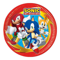 Sonic Paper Plates - 23cm ( Pack of 8) - Anilas UK