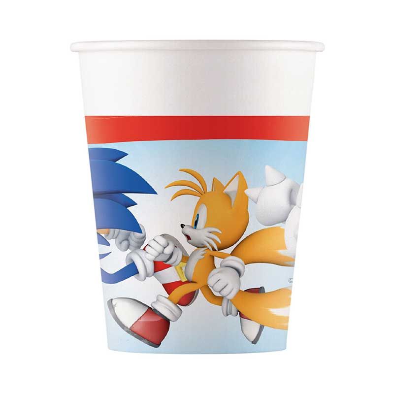 Sonic Party Cups (Pack of 8) - Anilas UK