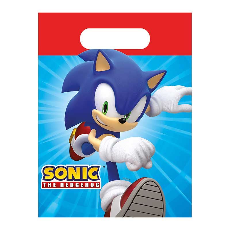 Sonic Paper Party Bags (Pack of 4) - Anilas UK