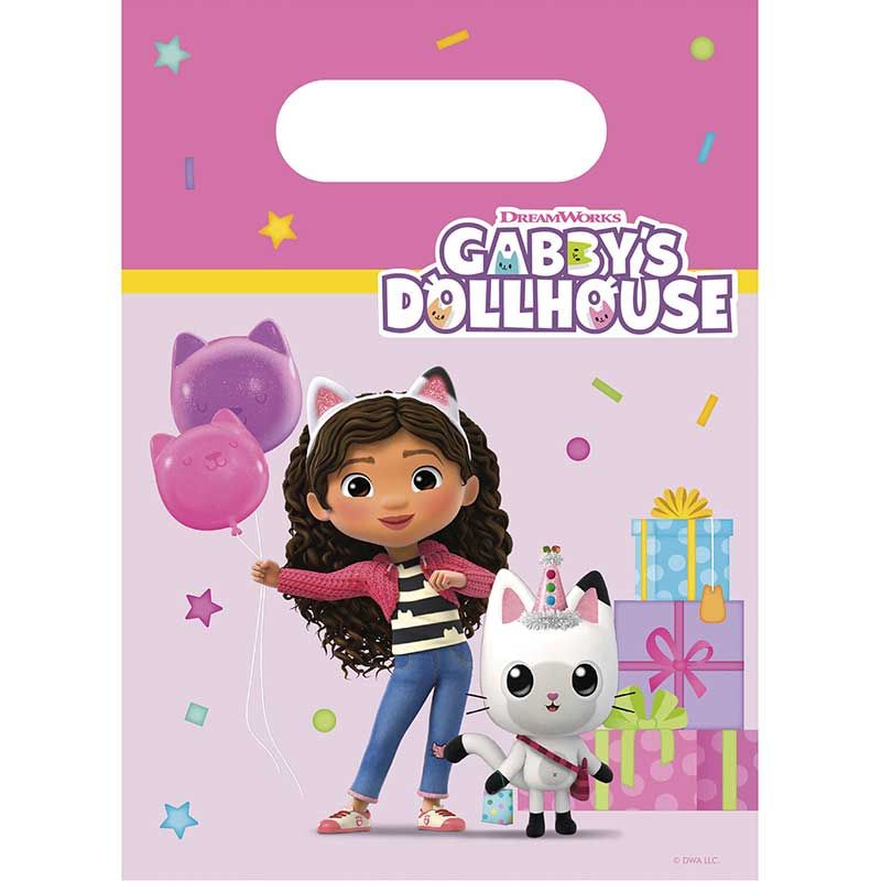 Gabby's Dollhouse Paper Party Bags (Pack of 4) - Anilas UK