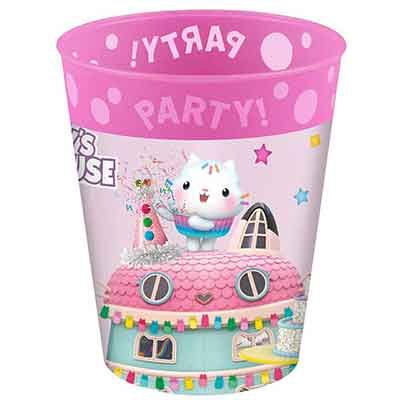 Gabby's Dollhouse Kids Reusable Water Bottle - 430ml Tritan Plastic, BPA Free, Officially Licensed