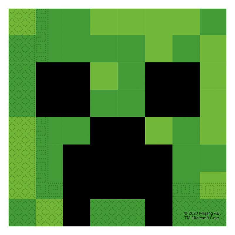 Minecraft Napkins (Pack of 20) - Anilas UK