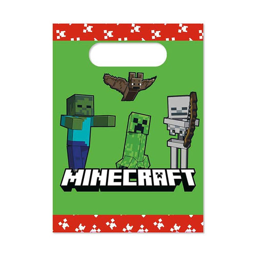 Minecraft Paper Party Bags (Pack of 4) - Anilas UK